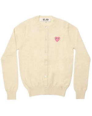 COMME DES GARÇONS PLAY Cardigans - White
