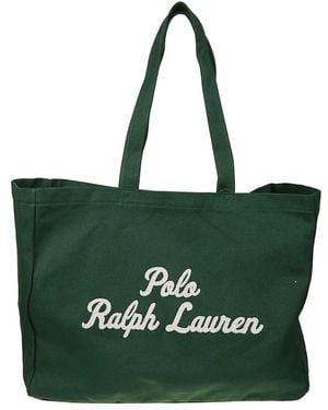 Polo Ralph Lauren Logo Tote Bag - Groen