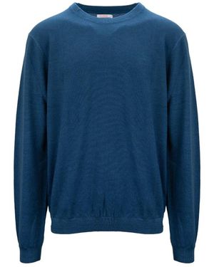 Sun 68 Round-Neck Knitwear - Blue