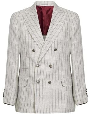 Brunello Cucinelli Blazers - Grey