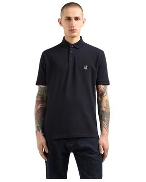 ARMANI EXCHANGE Polo Shirts - Black