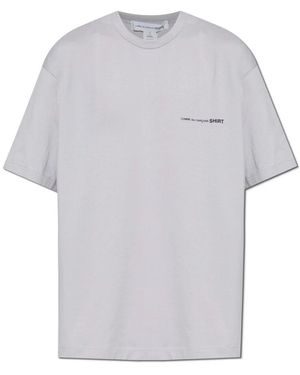 Comme des Garçons T-shirt mit bedrucktem logo - Grau