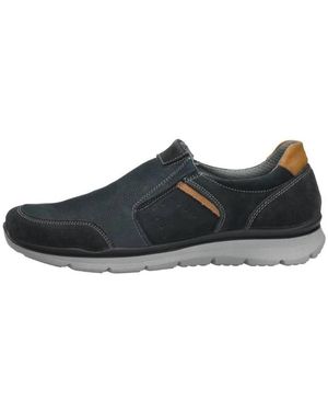 Imac Schoenen ,Blauw ,Leer Sportieve Sneaker - Zwart