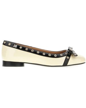 Ganni Ballerina Shoes - Natural