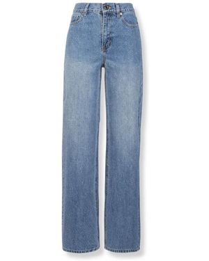 Self-Portrait Straight Jeans - Blu