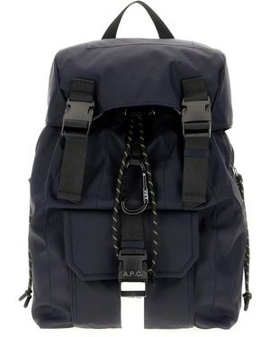 A.P.C. Tassen ,Blauw ,Rugzak - Zwart