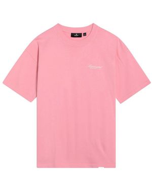 Represent Cotton T-Shirt With Logo - Pink