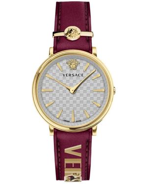 Versace V-Circle 38 Mm Ve8104322 - Geel
