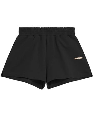 Barrow Iconic Fleece Shorts - Zwart