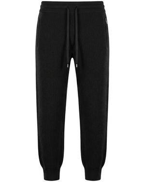 Moorer Broeken ,Zwart ,Katoen Comfortabele Moderne Sportbroek