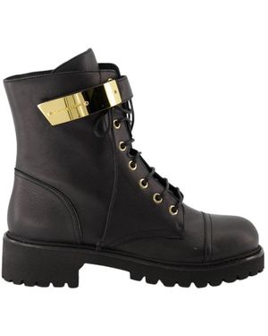 Giuseppe Zanotti Lace-Up Boots - Negro