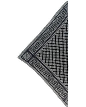 Lala Berlin Triangle trinity klassischer kaschmir-schal - Schwarz