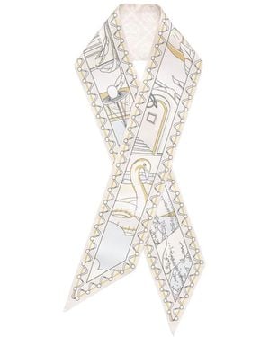 Tory Burch Silky Scarves - Bianco