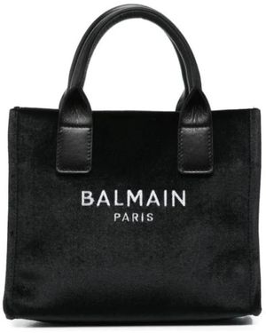 Balmain Tassen ,Zwart ,Velvet Crossbody Bag