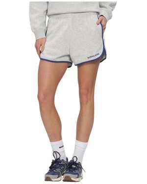 Björn Borg Fitness ,Grijs ,Borg Sweatshorts - Wit
