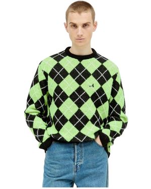 AWAKE NY Round-Neck Knitwear - Verde