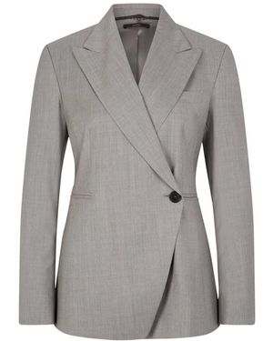 Windsor. Jassen ,Grijs ,Leer Blazer