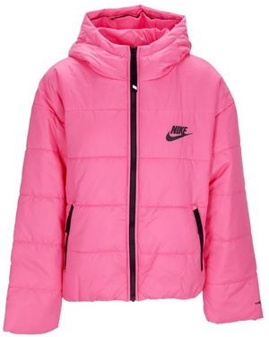 Nike W Therma Fit Repel Hooded Jacket Damen Daunenjacke Pinksicle/Schwarz/Schwarz