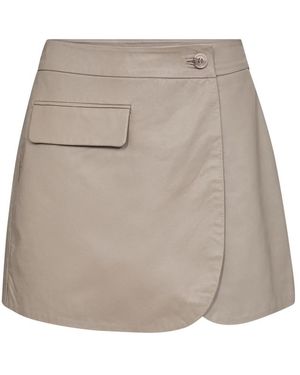 co'couture Belt Pleat Skirt - Grau