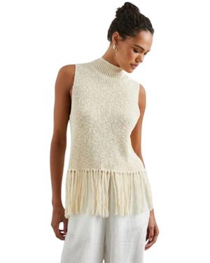 Rails Round-Neck Knitwear - Blanc