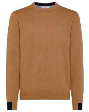 Sun 68 Hoodie Mit Gesticktem Logo - Braun