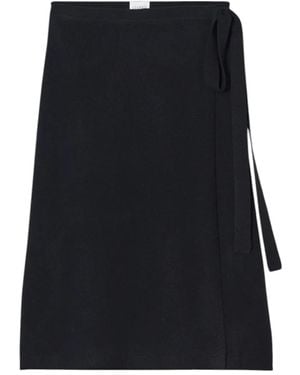 Closed Rokken ,Zwart ,Wol Gebreide Midi-Rok Met Wikkeldetail
