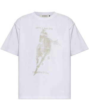 MISBHV Here I Am Still Thinking Of You T-Shirt - Blau