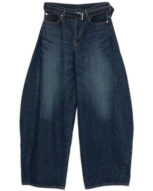 Sacai Loose-Fit Jeans - Azul