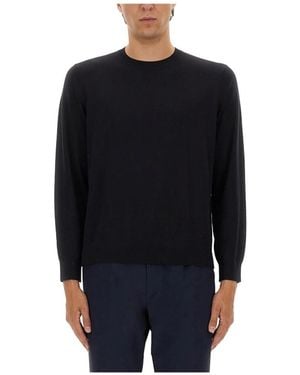 Theory Rundhals-Pullover Aus Regal-Wolle - Schwarz