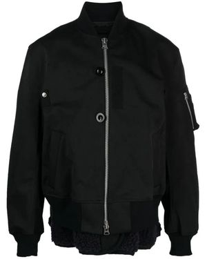 Sacai Jassen ,Zwart ,Katoen Bomberjack