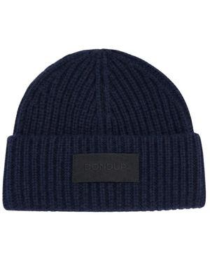 Dondup Rippstrick-Mütze - Blau