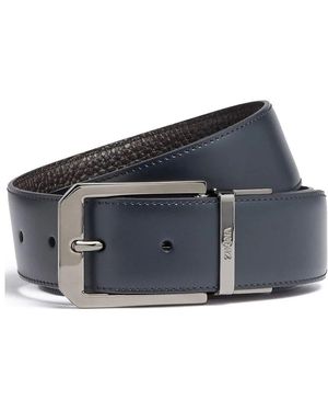 ZEGNA Italienischer leder wendegürtel - Blau