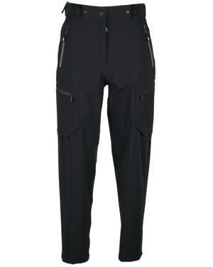 Moncler Technische Hoge Taille Broek Met Zakken - Zwart