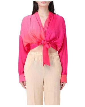 Forte Forte Rote Ombre Tiefront Bluse - Pink