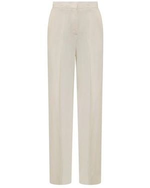 Semicouture Straight Trousers - White