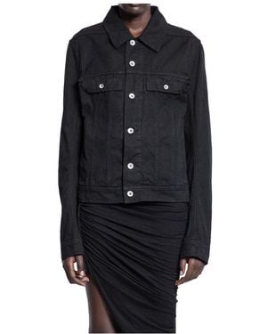 Rick Owens Denim Jackets - Black