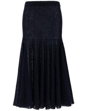 Magda Butrym Rokken ,Blauw ,Wol Pf 25 Truien 16 Skirt