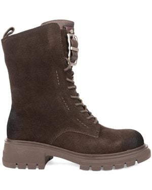 Linda Baumann Lace-Up Boots - Brown