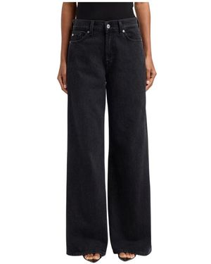 7 For All Mankind Wide Jeans - Negro