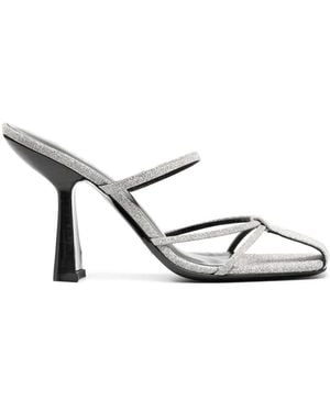BY FAR Heeled Mules - Métallisé
