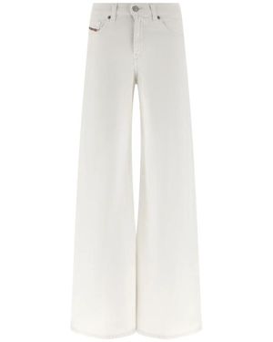 DIESEL Wide Jeans - White