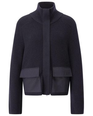 Windsor. Woll-Cardigan Mit Reißverschluss - Blau