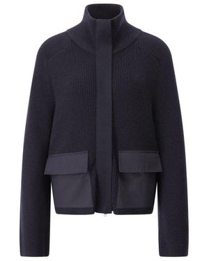 Windsor. Woll-Cardigan Mit Reißverschluss - Blau