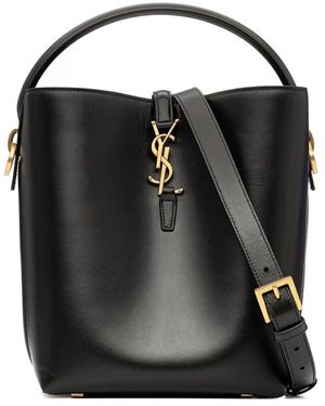 Saint Laurent Le 37 Kleine Ledertasche - Schwarz