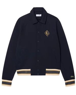 Lacoste French Made Varsity Badge Jacket - Blauw