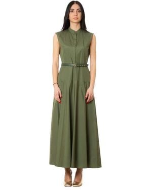 Max Mara Kleedjes ,Groen ,Katoen Abito