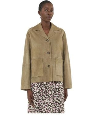 Weekend by Maxmara Suède Jas - Naturel
