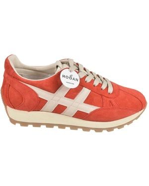 Hogan Bequeme Sneakers Für Männer Und Frauen - Rot
