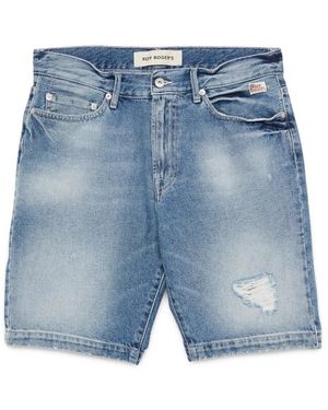 Roy Rogers Denim Shorts - Blu