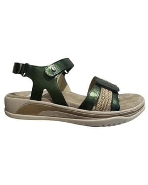 Wolky Flat Sandals - Verde